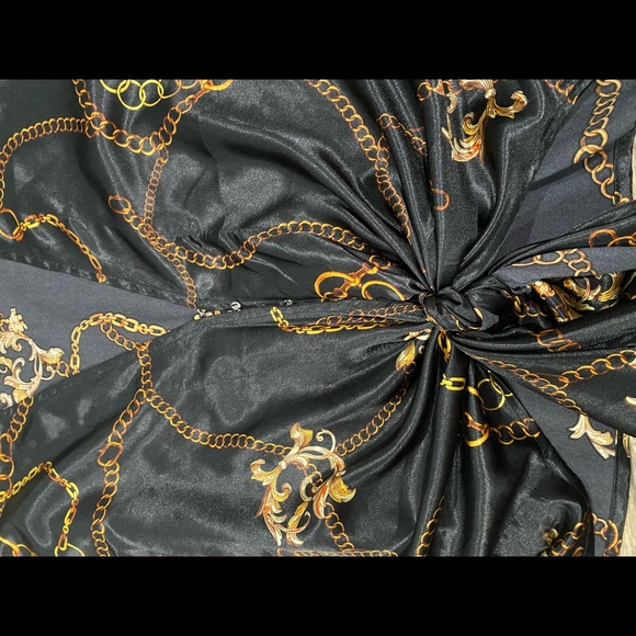 Silk Chain Link Versace Inspired Top - Picture 3 of 6